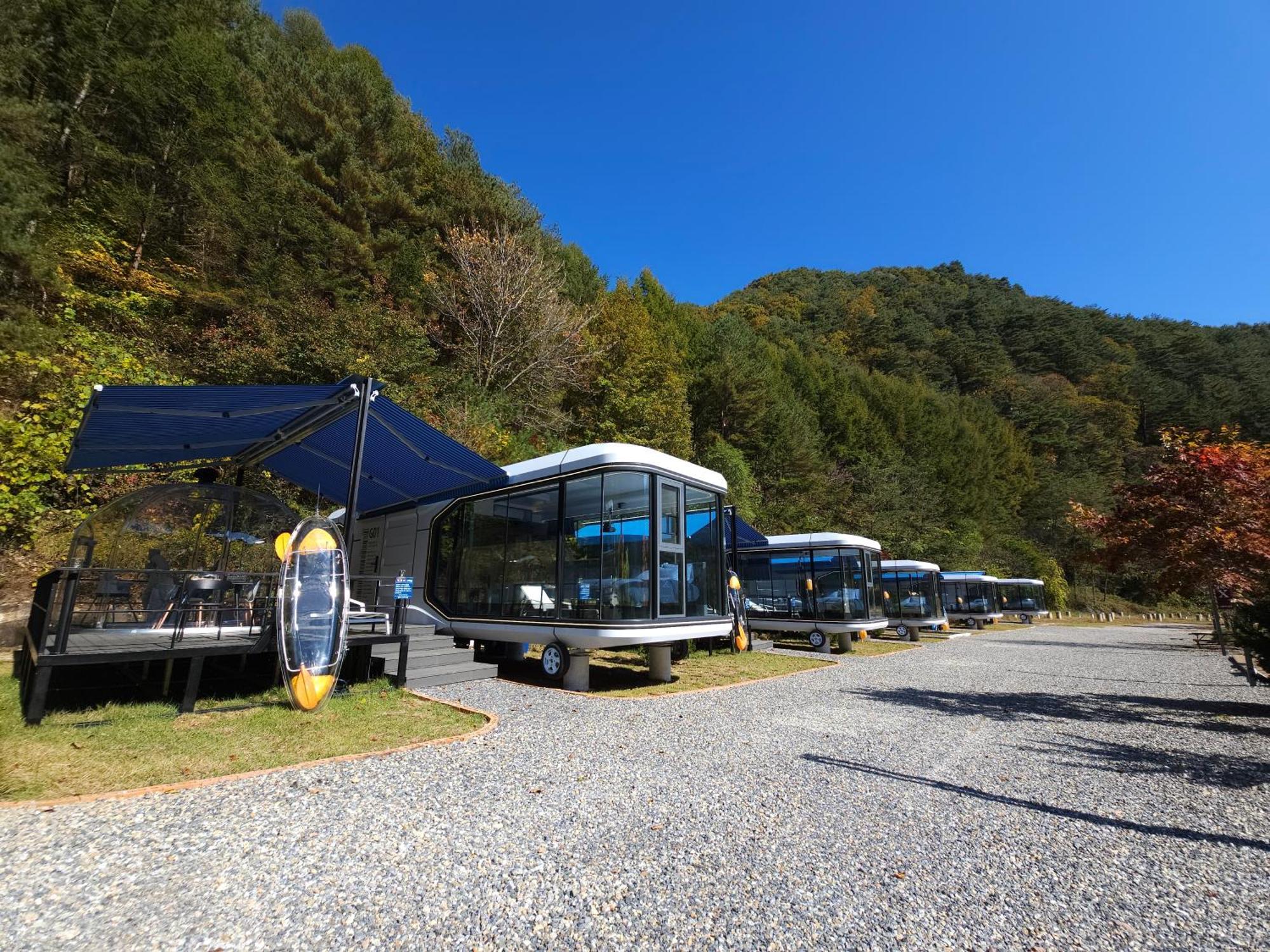 Galaxy X Hotel Type Caravan Glamping & Pension Phjongcshang Kültér fotó